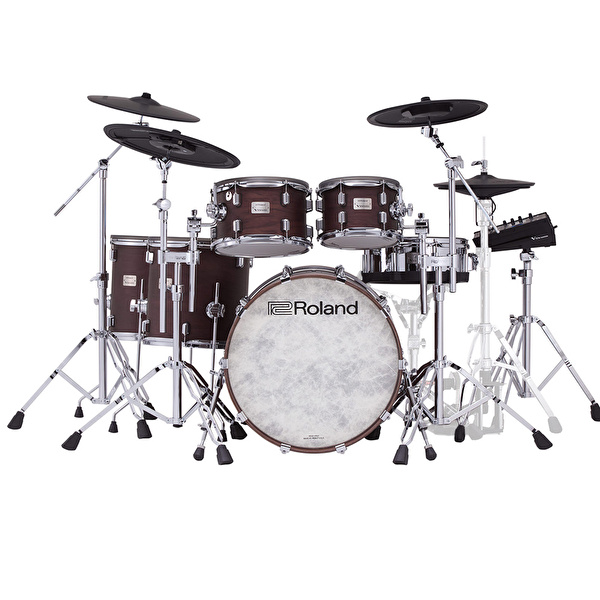 ROLAND VAD716 V-Drums Acoustic Design Satin Walnut Elektronik Davul Seti